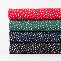 Bekleidungsstoff Radiance Viskose Punkte dunkelblau weiß 1.45m Breite