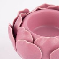 Teelichthalter Kerzenhalter Blume Keramik matt 8.5x7cm verschiedene Farben