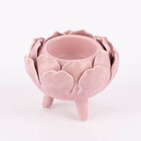 Teelichthalter Kerzenhalter Blume Keramik matt 8.5x7cm verschiedene Farben