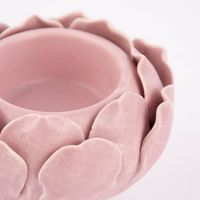 Teelichthalter Kerzenhalter Blume Keramik matt 8.5x7cm verschiedene Farben