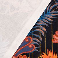 Dekostoff Baumwolle SatDigitaldr. Santana Art Deco Blumen Blättter sc