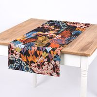 Dekostoff Baumwolle SatDigitaldr. Santana Art Deco Blumen Blättter sc