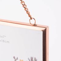 Bilderrahmen Metall rosegoldfarben 13x18cm