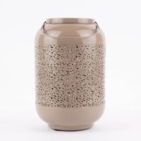 Laterne mit Henkel perforiert Metall 27.5x17cm verschiedene Farben