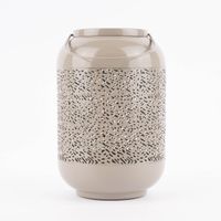 Laterne mit Henkel perforiert Metall 27.5x17cm verschiedene Farben