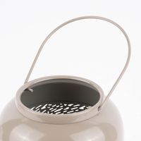 Laterne mit Henkel perforiert Metall 27.5x17cm verschiedene Farben