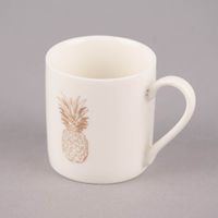 Espresso Tasse New Bone Porzellan weiß gold verschiedene Motive 50ml