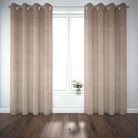 SCHÖNER LEBEN. Vorhang Thermovorhang Soft Teddy Deluxe beige 245cm