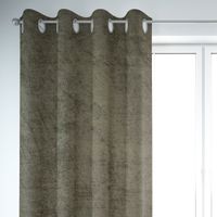 SCHÖNER LEBEN. Vorhang Thermovorhang Soft Teddy Deluxe moosgrün 245cm