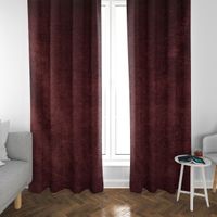 SCHÖNER LEBEN. Vorhang Thermovorhang Soft Teddy Deluxe weinrot 245cm