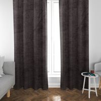 SCHÖNER LEBEN. Vorhang Thermovorhang Soft Teddy Deluxe dunkelgrau 245c
