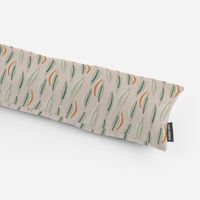 SCHÖNER LEBEN. Zugluftstopper Canvas Cojio Blätter abstrakt beige gr