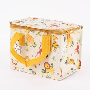 Sass & Belle Mini Kühltasche Savannah Safari creme gelb mehrfarbig 21x16x13cm