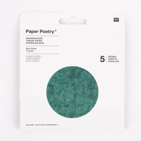 Rico Design Seidenpapier einfarbig dunkelgrün 50x70cm 5 Bogen