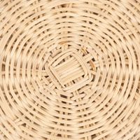Sass & Belle Deko Tablett Rattan mit Griffen rund natur 40x38x5.5cm