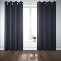 Baumwollstoff Dekostoff Canvas einfarbig navy 1.4m Breite