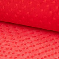 Tüll weich Brauttüll Punkte rot 1.60m