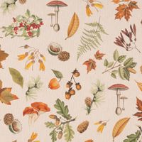Dekostoff Baumwolle Fall Forest Nature Herbst Blätter natur braun gr