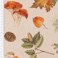 Dekostoff Baumwolle Fall Forest Nature Herbst Blätter natur braun gr