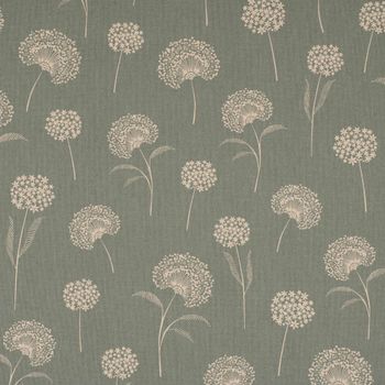 Dekostoff Elegant Dandelion Pusteblume mintgrün natur 1.40m