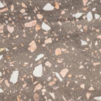 Samtstoff Polsterstoff Digitaldruck Terrazzo taupe rosa 1.50m