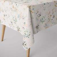 Dekostoff Baumwolle Aziza1 Aquarell Blätterzweige Blüten pastell 1.4