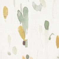 Dekostoff Baumwollstoff Aziza2 Aquarell Blumen ecru grün 1.40m