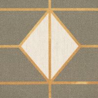Dekostoff Baumwolle Navani3 Art Deco Geometrie khakigrün gold beige 1