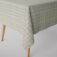Dekostoff Baumwollstoff Marloes5 Gitter Karo grau weiß 1.40m