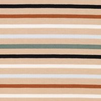 Baumwolljersey VEHICLES AND STRIPES Streifen sand hellblau weiß 1.5m