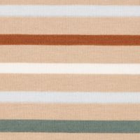 Baumwolljersey VEHICLES AND STRIPES Streifen sand hellblau weiß 1.5m