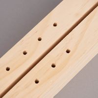 Rico Design Holzständer für Metallringe und Postkarten Holz natur 18x5x4cm