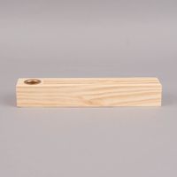Rico Design Holzständer für Metallringe und Postkarten mit Kerzenhalter Holz natur 26x5x4cm