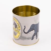Utensilienhalter Coffee Beans Safari 2er Set hellgrau goldfarbig verschiedene Größen