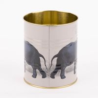 Utensilienhalter Coffee Beans Safari 2er Set hellgrau goldfarbig verschiedene Größen