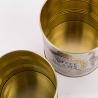 Utensilienhalter Coffee Beans Safari 2er Set hellgrau goldfarbig verschiedene Größen