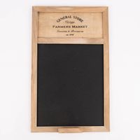 Deko Tafel zum Beschriften General Store Farmers Market Holz natur schwarz 34x55x1cm