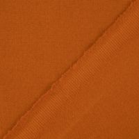 Bekleidungsstoff Baumwollstoff Flanell dünn uni cognacbraun 1.42m
