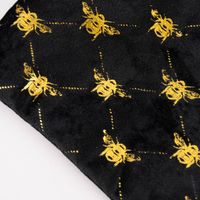 Utensilien Tasche Biene Samt schwarz goldfarbig 19x16.5cm verschiedene Motive