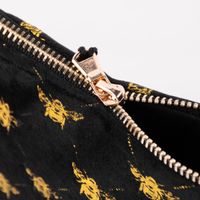 Utensilien Tasche Biene Samt schwarz goldfarbig 19x16.5cm verschiedene Motive