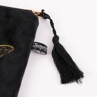 Utensilien Tasche Biene Samt schwarz goldfarbig 19x16.5cm verschiedene Motive
