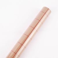 Rico Design Geschenkpapier Rolle Karo Raster 70x200cm natur verschiedene Farben