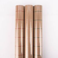 Rico Design Geschenkpapier Rolle Karo Raster 70x200cm natur verschiedene Farben