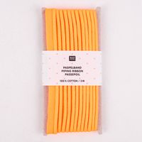 Rico Design Paspelband Baumwolle einfarbig neon orange 3 Meter