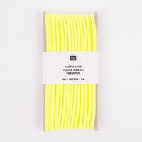 Rico Design Paspelband Baumwolle einfarbig neon gelb 3 Meter