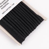 Rico Design Paspelband Baumwolle einfarbig schwarz 3 Meter