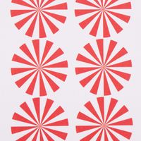 Rico Design Sticker Zuckerstange rot weiß 4 Blatt
