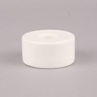 Rico Design Kerzenhalter für Stabkerzen Keramik matt weiß 3x6cm