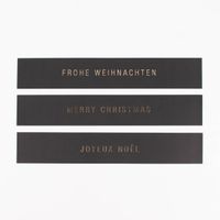 Rico Design Papierstreifen für Ring Weihnachten Kraftpapier schwarz goldfarbig 3 Stück 42x7cm