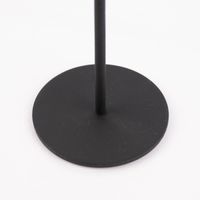 Rico Design Kerzenhalter für Stabkerzen Metall matt schwarz 20.5x8cm
